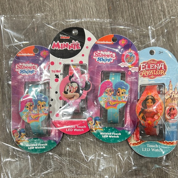 Disney Other - Kids LED Watches - Minnie Mouse , Shimmer, Elena